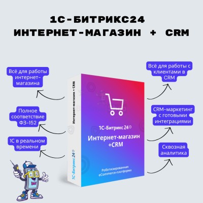 Программа для ЭВМ "1С-Битрикс24". Лицензия Интернет-магазин + CRM (12 мес.) - купить в Албае